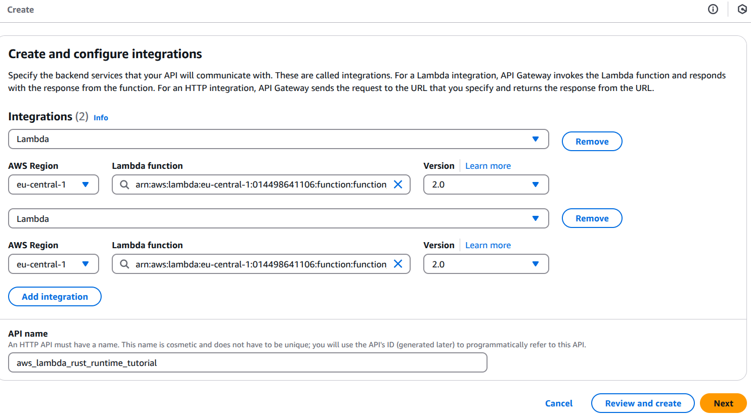 Create API